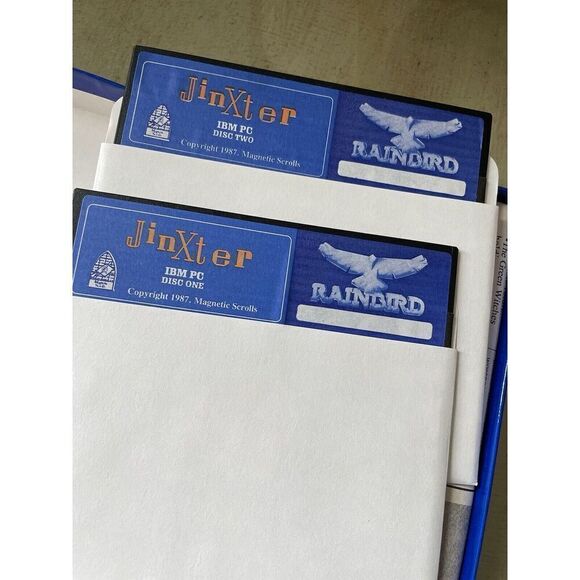 Jinxter by Magnetic Scrolls Rainbird for IBM PC 5.25in Diskettes DOS Rare - Picture 3 of 8